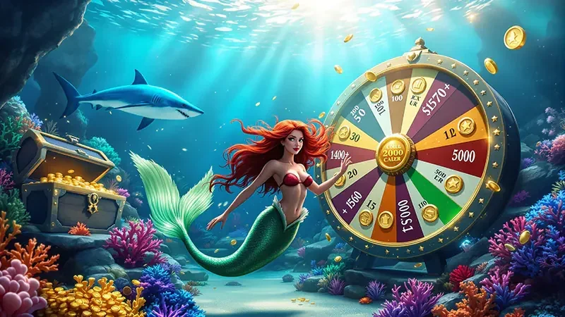Aksi target dan meriam dalam permainan tembak ikan
